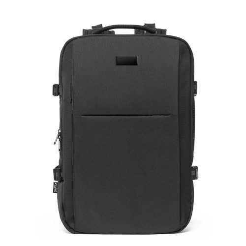 DALLAS PLATE. Mochila de viagem para notebook (17'3") em poliéster reciclado 600D de alta densidade, com compartimento para arrumação (29 L)