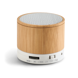 GLASHOW ECO. Caixa de som em bambu com microfone