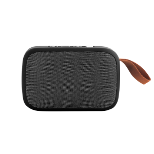 GENT. Caixa de som autonomia de 2h (300 mAh) e microfone, em ABS e poliéster