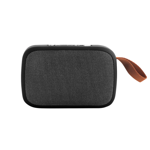 GENT. Caixa de som autonomia de 2h (300 mAh) e microfone, em ABS e poliéster
