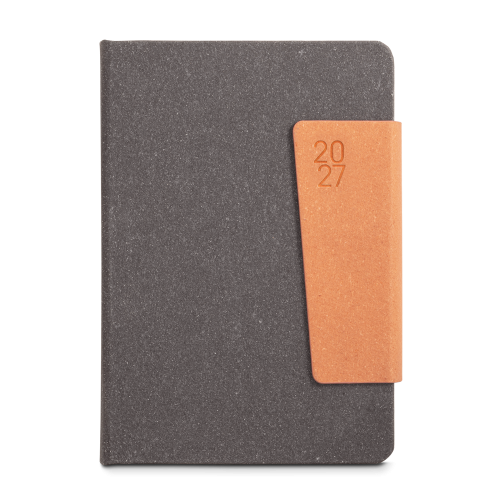 TAGORE A5. Agenda A5 em pele (58% reciclada)