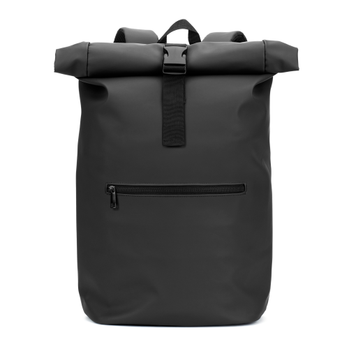PORTLAND. Mochila "roll top" em PU com bolso para notebook (16")