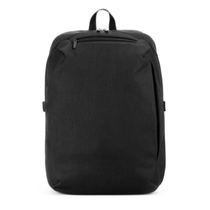 UDINE. Mochila com um compartimento de abertura total em poliéster reciclado 300D de alta densidade (16")