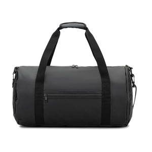 OSASCO SPORT. Bolsa esportiva em formato cilíndrico em poliéster reciclado 600D de alta densidade com compartimento lateral para sapatos (32 L)