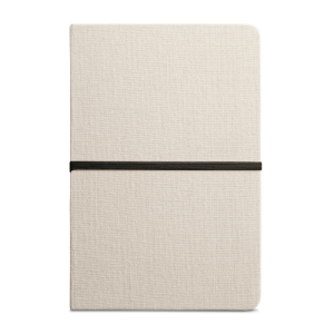 NERVAL. Caderno A5 de capa dura em linho (230 g/m²), com páginas pautadas