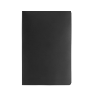 QUEIROS. Caderno A5 de capa flexível em papel pedra (620g/m²)