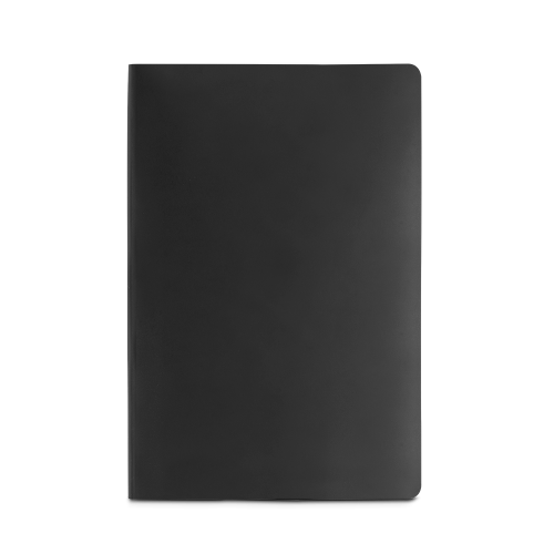 QUEIROS. Caderno A5 de capa flexível em papel pedra (620g/m²)