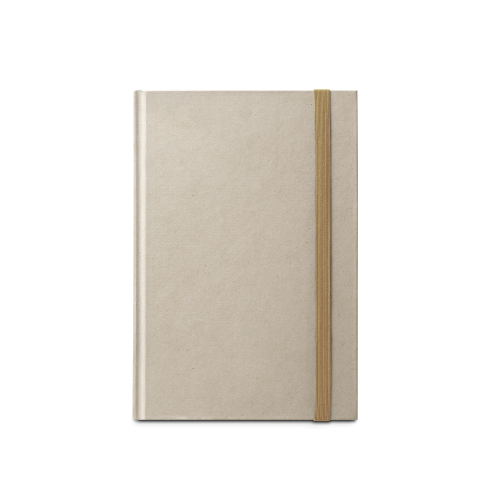 DICKINSON. Caderno A5 de capa dura em papel à base de cana-de-açúcar (80% polpa da cana-de-açúcar) com páginas pautadas
