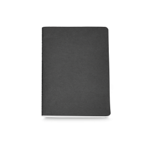 ECOWN. Caderno A5 de capa flexível em cartão kraft 100% reciclado, com páginas pautadas recicladas
