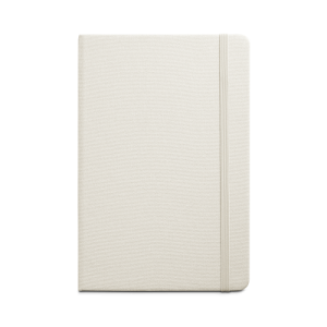 MONDRIAN. Caderno A5 de capa dura em poliéster 100% reciclado, com tratamento antibacteriano e páginas pautadas