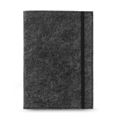 BALDWIN. Caderno A5 com capa em feltro 100% reciclado, com páginas pautadas recicladas