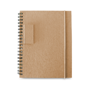 GARDEN. Caderno B6 de capa dura em cartão, com páginas pautadas recicladas