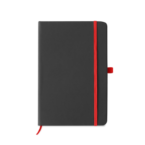 CORBIN. Caderno A5 de capa dura em c.sintético, com páginas pautadas
