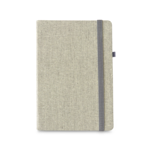 CARREY. Caderno A5 em canvas (poliéster) com páginas lisas