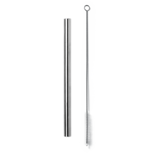 KAHANA WIDE. Canudo em aço inox com escova de limpeza
