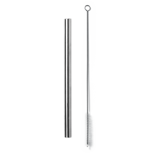 KAHANA WIDE. Canudo em aço inox com escova de limpeza