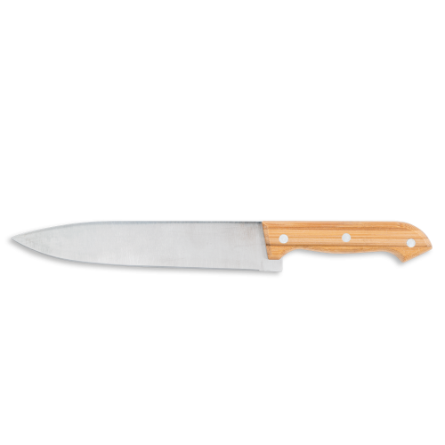 ALIOLI. Kit churrasco em caixa kraft com 2 utensílios em aço inox e bambu