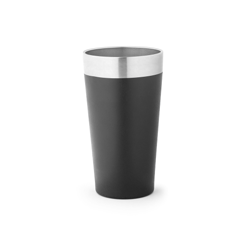 HALPERT. Copo de viagem em aço inox térmico, com parede dupla isolada a vácuo (540 mL)