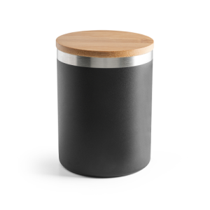 LAUDA. Copo de viagem térmico em aço inox 90% reciclado de parede dupla isolada a vácuo (420 mL)