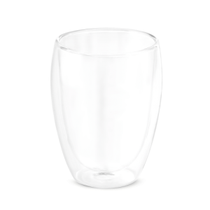 MACHIATO CUP. Copo em vidro borossilicato com parede dupla, isolada a ar (350 mL)