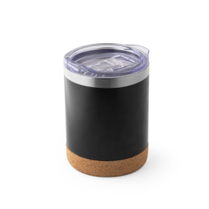 SOLBERG TUMBLER. Copo de viagem térmico em aço inox, de parede dupla isolada a vácuo (400 mL)