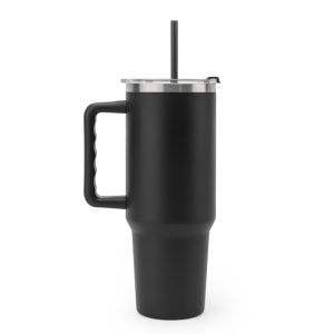 JOYNER XL. Copo de viagem térmico, de grande dimensão, em aço inoxidável 91% reciclado de parede dupla isolada a vácuo (1300 mL)