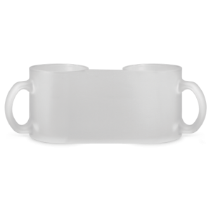 KENNY M. Caneca em vidro com efeito fosco (530 mL)