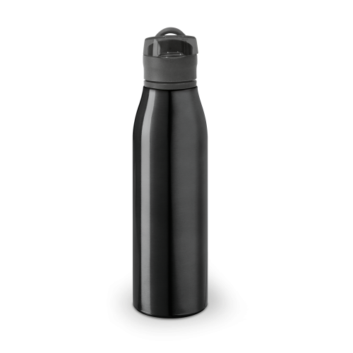 KORVER. Squeeze em alumínio com tampa flip flop em AS e PP (650 mL)