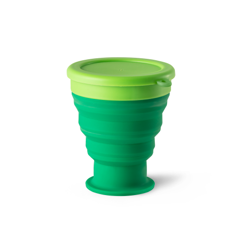 ORTON L. Copo de viagem em silicone com tampa em PP (400 mL)