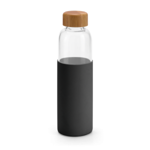DAKAR. Squeeze em vidro borossilicato com tampa em bambu (600 mL)