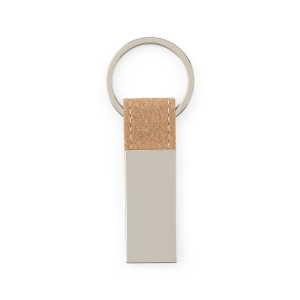 GOSLING. Conjunto composto por um porta-cartões e chaveiro, ambos em metal e cortiça