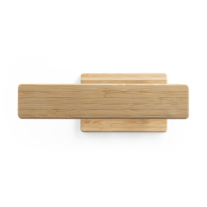 MOREY. Luminária com carregador por indução super-rápido (15W), em bambu