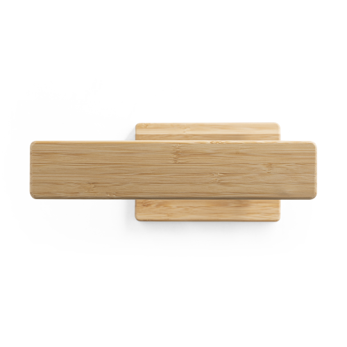 MOREY. Luminária com carregador por indução super-rápido (15W), em bambu