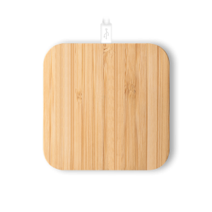 DALTON. Carregador por indução super-rápido em bambu (15 W)