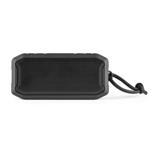 SHEERAN. Caixa de som portátil à prova de água (IPX7) com autonomia de 9h (1'200 mAh), em ABS 100% reciclado