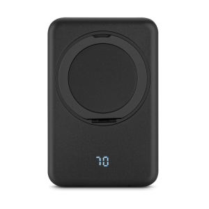 WARSHEL 5. Bateria portátil magnética com carregador por indução super-rápido (5'000 mAh), em ABS 100% reciclado