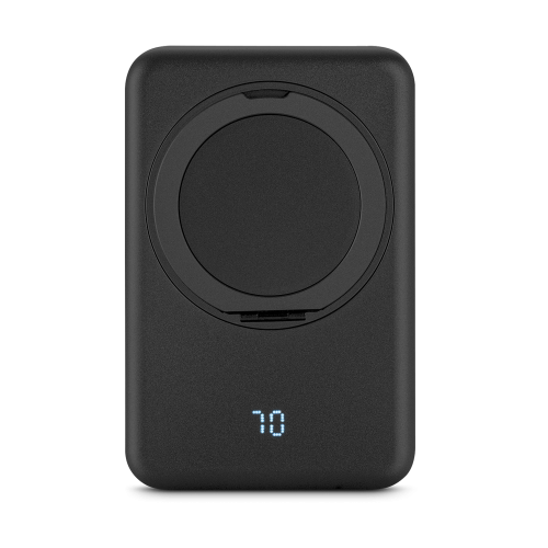 WARSHEL 5. Bateria portátil magnética com carregador por indução super-rápido (5'000 mAh), em ABS 100% reciclado