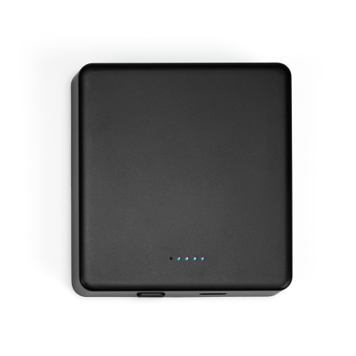 SMOOT 5. Bateria portátil com carregador por indução (wireless) em ABS 100% reciclado (5'000 mAh)
