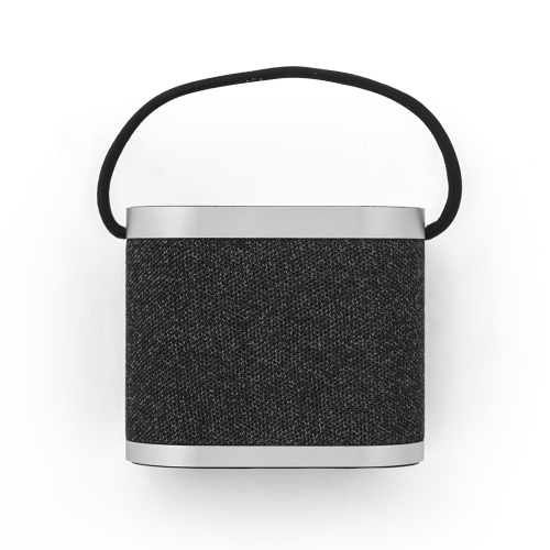GUETTA. Caixa de som de 5W com carregador por indução super-rápido e autonomia de 2h (1'200 mAh), em bambu e PET 100% reciclado