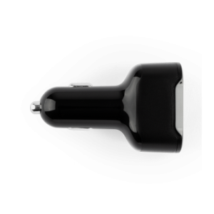 DIRAC. Adaptador de isqueiro com porta USB-A 18W e USB-C 20W em ABS 100% reciclado