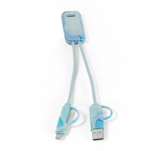 BERNERS. Cabo USB super-rápido 6 em 1 em PET 100% reciclado