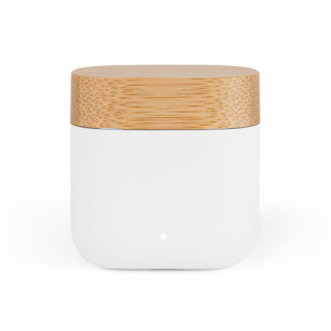 COBAIN. Fones de ouvido wireless com autonomia de 5h (300 mAh), em ABS 100% reciclado e bambu